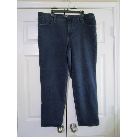 Gloria Vanderbilt Womens Jeans Adrianne Slim Size 20W Blue 5-Pocket - Picture 1 of 15